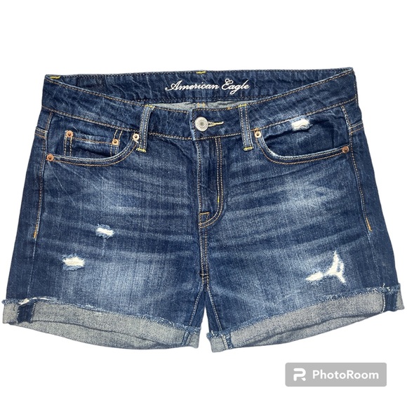 American Eagle Distressed Denim Shorts - Picture 1 of 6